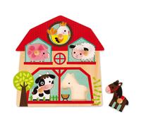 Puzzle Musical Copains De La Ferme 5 Pièces Multicolore TU