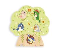 Janod Puzzle sonore Oiseau – 6 pièces