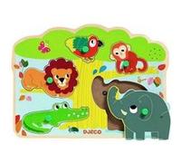 Puzzle musical enfant 5 pièces Djeco Baobab multicolore G