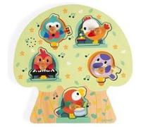 Puzzle musical Janod Les oiseaux en fête 5 pièces G