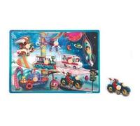 Janod Puzzle Bois Musical Space Motion 7 Pcs