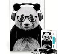 Puzzle Musical Panda de 1000 pièces pour Adolescents Un pour développer sa mémoire, se détendre et s’Amuser (50x75cm)