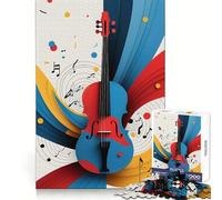 Puzzle Musical pour Adultes Violon de 1000 pièces, découpé au Laser, idéal pour améliorer la mémoire et se détendre Cadeau de Noël Unique (38x26cm)