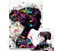 Puzzle Musical Silhouette pour Adultes, 1000 pièces, Jeu intellectuel apaisant, décoration Murale de qualité (50x75cm)