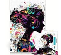Puzzle Musical Silhouette pour Adultes, 1000 pièces, Jeu intellectuel apaisant, décoration Murale de qualité (50x75cm)
