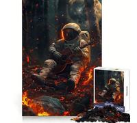 Puzzle Musical Spatial Astronaute pour Adolescents 1000 pièces Recall Upgrade Calm Relax Clear Cut Art Collection Piece (38x52cm)