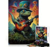 Puzzle Musical surréaliste de 1000 pièces sur Le thème des Dinosaures, idéal pour Les Adolescents Un Jeu d'éveil cérébral apaisant et créatif, Un Cadeau Original 50x75cm