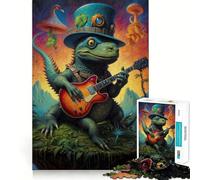 Puzzle Musical surréaliste de 1000 pièces sur Le thème des Dinosaures, idéal pour Les Adolescents Un Jeu d'éveil cérébral apaisant et créatif, Un Cadeau Original 50x75cm