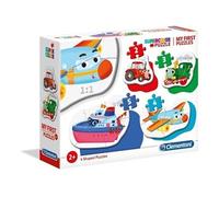 CLEMENTONI - Coffret de 4 Puzzles avec 2, 3, 4 et 5 pièces - Formes variées et Niveaux de difficulté progressifs - pièces épaisses et résistantes - 20811