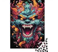 Puzzle Mystérieuse Bête Peintre 500 pièces | Puzzle | Puzzle Durable pour Adultes | Puzzle 100% Bois de qualité supérieure | Jeux Amusants 500 pièces (52 x 38 cm)