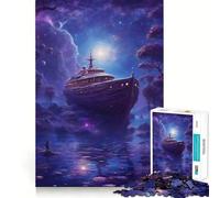 Puzzle mystérieux de Pirates de 1000 pièces pour Adolescents, Jeu de logique, Jeu de Groupe, découpe de précision, Cadeau attentionné (38x26cm)
