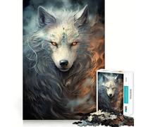 Puzzle mystérieux Renard Pixels pour Adolescents 1000 pièces Développement de la mémoire Design Calme et Relaxant Cadeau Classique à Assembler (38x52cm)
