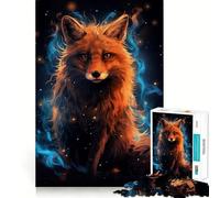 Puzzle mystérieux Renard Roux de 1000 pièces pour Adolescents, Jeu de Puzzle Stimulant Le Cerveau, Jeu de Groupe, Art Assembler, Cadeau Classique (38x52cm)