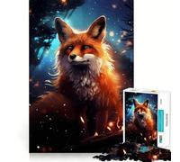 Puzzle mystérieux Renard Roux Difficile pour Adultes 1000 pièces, Jeu de logique Pure, activité la Maison, découpe Nette, Joli Cadeau (38x52cm)