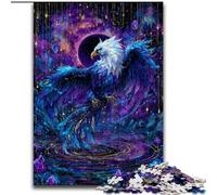 Puzzle Mysterious Eagle 1000 pièces pour Adultes et Adolescents, Anti-Stress, idéal pour Les Vacances à la Maison, avec Affiche et fiche de Questions-réponses Assorties 50x75cm