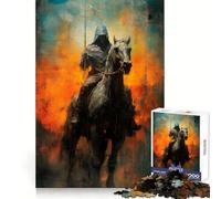 Puzzle Mysterious Rider 1000 pièces pour Adultes, Cadeau pour améliorer la mémoire et se détendre, décoration Murale aux Contours Nets (38x52cm)
