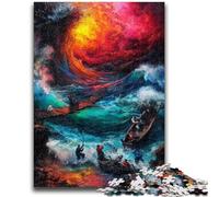 Puzzle Mysterious Waves 1000 pièces pour Adultes et Adolescents, Un Jeu éducatif Amusant et Humoristique pour Un Anniversaire (38x26cm)