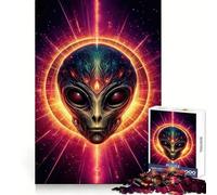 Puzzle Mystic Alien Art pour Adolescents 1000 pièces Think Toy Apaisant et Amusant Art aux Contours Nets Collection (38x26cm)