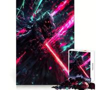 Puzzle Mystic Knight pour Adultes, 1000 pièces, Jouet d'exercice Mental, détente, Design, Assemblage, Cadeau Exquis (38x26cm)