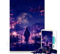 Puzzle Mystic Moonlight pour Adultes, 1000 pièces, Jouet d'exercice Mental, Anti-Tension, Design à Assembler, Joli Cadeau (38x52cm)