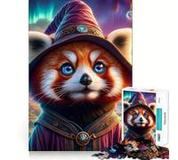Puzzle Mystic Panda Magicien Niveau Difficile 1000 Pièces Jeu de Logique Solide Moments de Partage Bords Clairs (38x26cm)