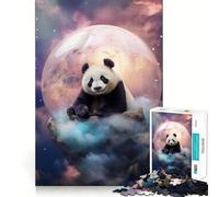 Puzzle Mystic Panda pour Adultes, 1000 pièces, défi cérébral, Jeu Amusant et Silencieux, découpe précise, décoration Murale 38x52cm