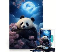 Puzzle Mystic Panda pour Adultes, 1000 pièces, Jeu de réflexion, Plaisir Lent, Design à Assembler, Joli Cadeau (38x52cm)