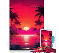 Puzzle Mystic Synthwave Odyssey pour Adolescents, 1000 pièces, Think Toy, Un Jouet apaisant et Amusant, aux Lignes épurées, à Collectionner (38x26cm)
