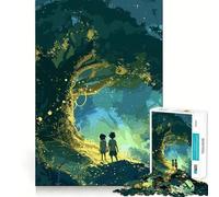 Puzzle Mystique de l'arbre pour Adolescents, 1000 Pièces, Jeu de Réflexion, Amusant et Apaisant, Art à Assembler, Objet de Collection (38x52cm)