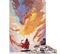 Puzzle mystique Dragon Adulte Puzzle DIY 1000 Pièces Puzzle de réunion de famille, Jeu de puzzle de 1000 pièces, 1000 pièces (75 x 50 cm)