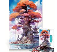 Puzzle Mystique Grand Arbre 1000 Pièces pour Adolescents Renforce la Mémoire Loisirs à la Maison Bords Nets Cadeau Précieux (38x52cm)