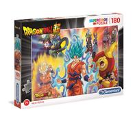 Clementoni | Puzzle Dragon Ball Super 180 Pièces pour Enfants 7 Ans+ | Supercolor | 48,5 x 33,5 cm | Personnages Goku Vegeta Beerus | Développement Observation | sans Écran | Matériaux Recyclés