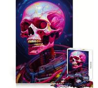 Puzzle n° 1000 pièces Squelette Astronaute pour Adultes renforcez Vos capacités de mémorisation, apaisez-Vous et amusez-Vous Qualité supérieure, Joli Cadeau 38x26cm