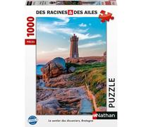 Puzzle N Nathan Puzzle 1000 P - Le Sentier Des Douaniers, Bretagne / Des Racines Et Des Ailes