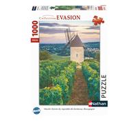 Puzzle N Nathan Puzzle 1000 P - Moulin Sorine Du Vignoble De Santenay, Bourgogne