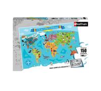 Puzzle N Nathan Puzzle 150 P - Carte Du Monde
