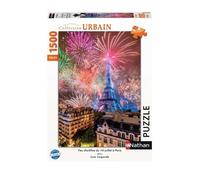 Puzzle N Nathan Puzzle 1500 P - Feu D'artifice Du 14 Juillet À Paris