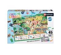 Puzzle N Nathan Puzzle 45 P - Au Zoo (Cherche Et Trouve)