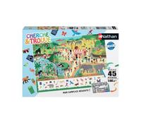 Puzzle N Nathan puzzle 45 p - Au zoo (Cherche et trouve)