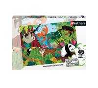 Puzzle N Nathan Puzzle 45 P - Les Animaux De La Jungle