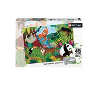 Puzzle N Nathan Puzzle 45 P - Les Animaux De La Jungle