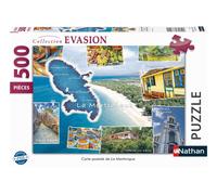Puzzle N Nathan Puzzle 500 P - Carte Postale De La Martinique