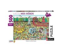 Puzzle N Nathan Puzzle 500 P - Charlie À La Fête Foraine / Où Est Charlie ?