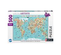 Puzzle N Nathan Puzzle 500 P - Le Tour Du Monde Des Saveurs / Julie Mercier