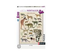 Puzzle N Nathan Puzzle 500 P - Les Félins / Muséum National D'histoire Naturelle