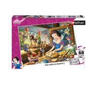Nathan - Puzzle enfants - 60 pièces - Blanche-Neige fait de la pâtisserie - Disney - Fille ou garçon dès 6 ans - Puzzle de qualité supérieure - Carton épais et résistant - Princesses - 86554