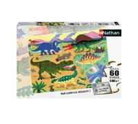 Puzzle N Nathan Puzzle 60 P - Les Dinosaures Du Crétacé