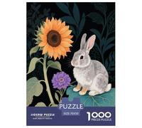 Puzzle Nain hollandais 1000 Pièces en Carton pour Adultes Jeu ÉduChatif Jeu De Défi Casse-tête Nain Hollandais Tournesol Cadeau Enfant Décoration Intérieure 70x50cm/1000pcs