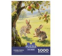 Puzzle Nain hollandaiss 1000 Pièces en Carton pour Adultes Jeu ÉduChatif Jeu De Défi Casse-tête Deux Nains Fruit Cadeau Anniversaire Décoration Intérieure 38x26cm/1000pcs