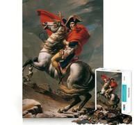 Puzzle Napoléon traversant Les Alpes pour Adultes, 1000 pièces, Jeu de Concentration et de détente, Bordure serrée, Cadeau du Père Noël (38x26cm)